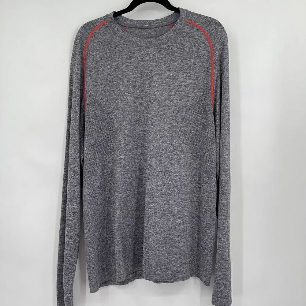 Lululemon Gray Realize Your Goals Long Sleeve Pullover Athletic Shirt XL